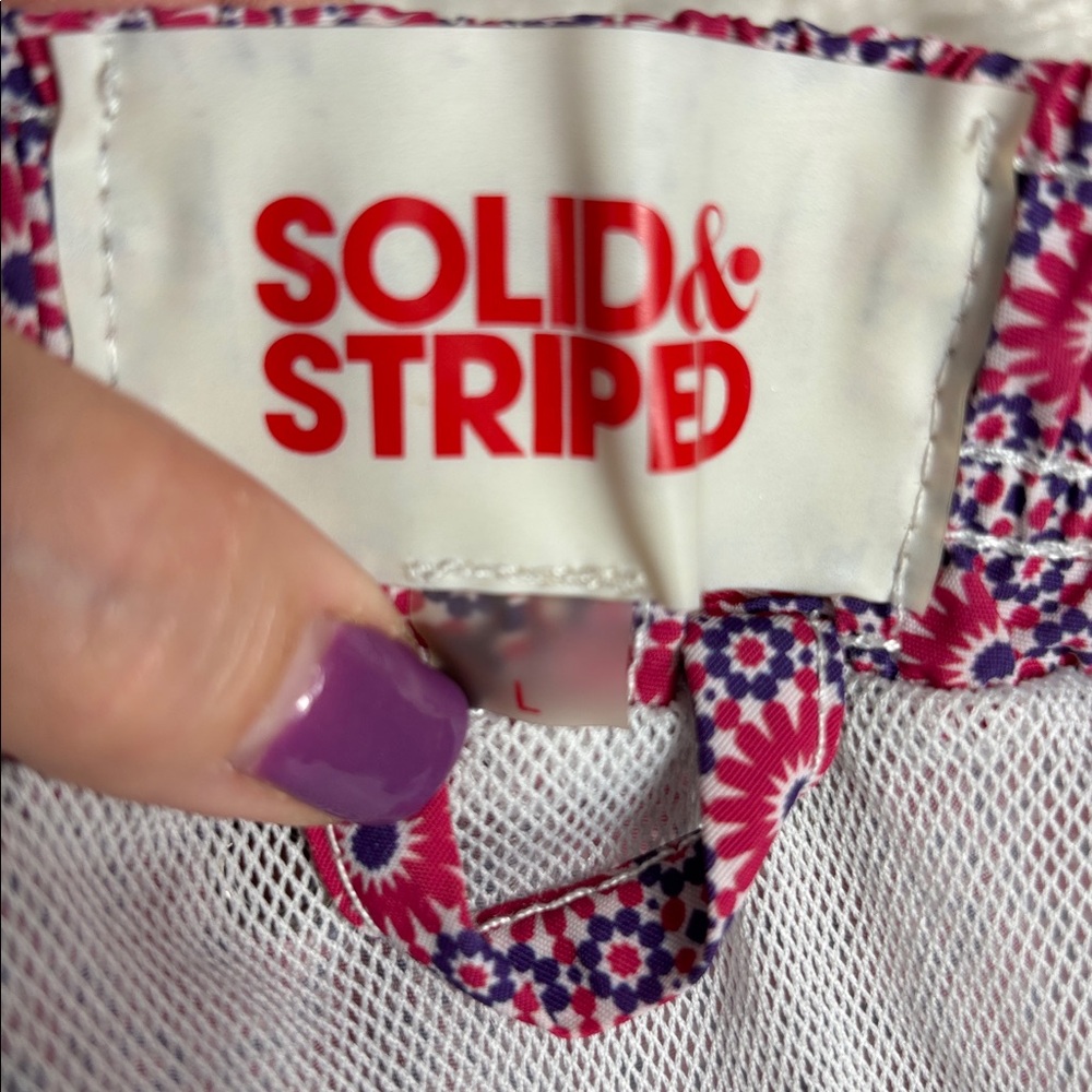 Solid & Striped Men's Red Patterned Swim Shorts, … - image 8